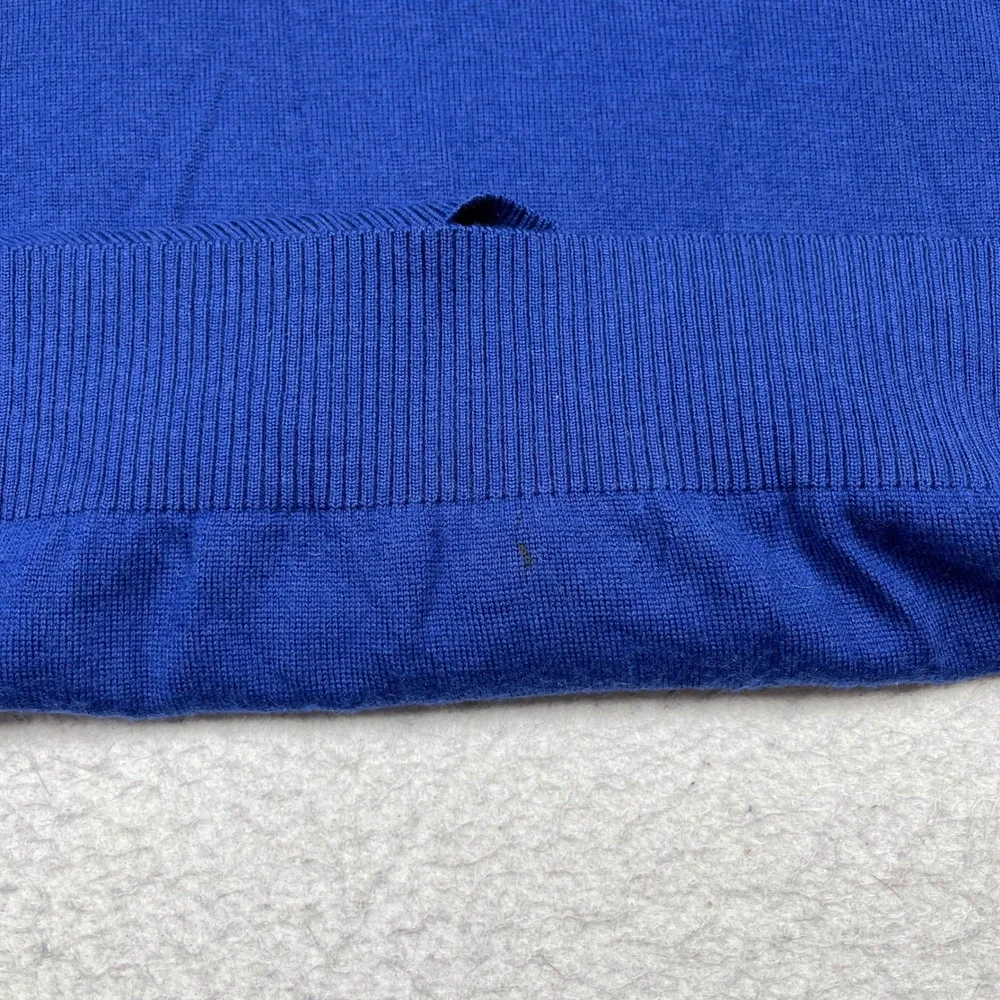Masters Sweater Vest Mens M Blue Merino Wool Bobby Jones Golf Preppy Classic